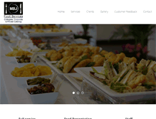 Tablet Screenshot of mbjfoodservices.com